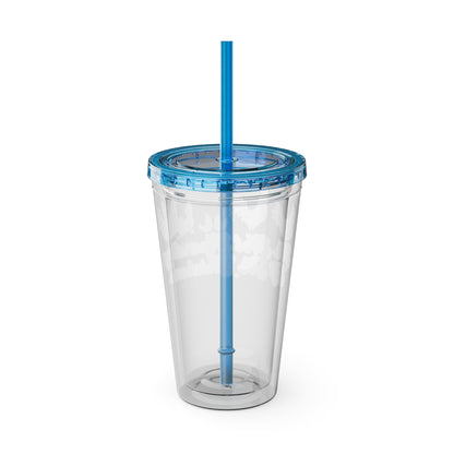 Not Hoarding If It's Chickens 16oz. Insulated Tumbler with Straw