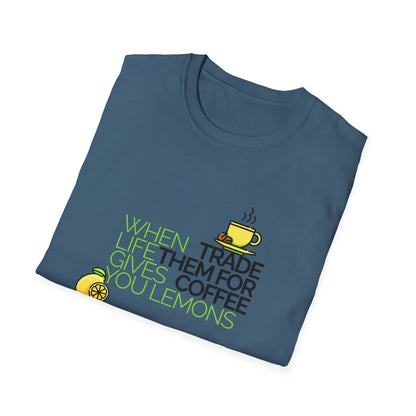Trade Lemons for Coffee Unisex Graphic T-Shirt