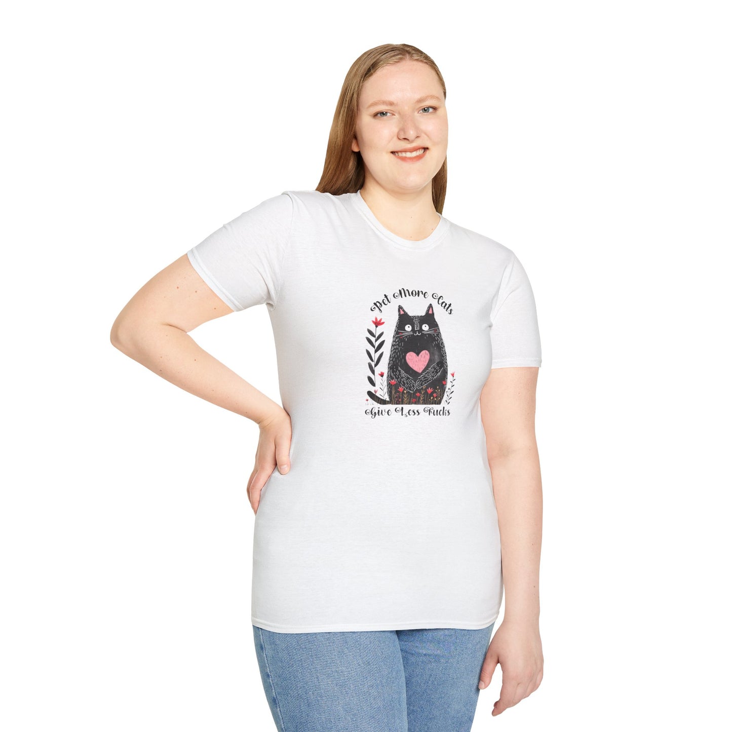 Pet More Cats Give Less F*cks Unisex T-Shirt
