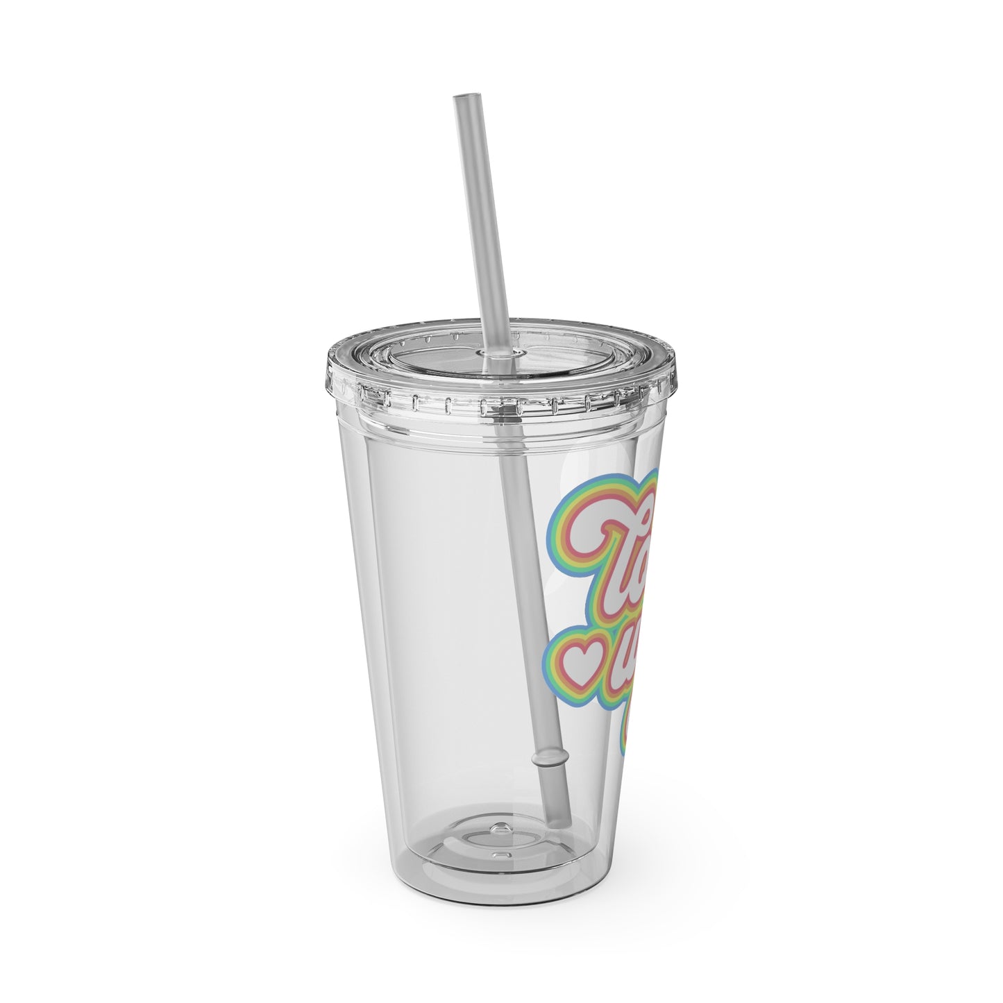 Love Wins 16oz. Insulated Tumbler with Straw
