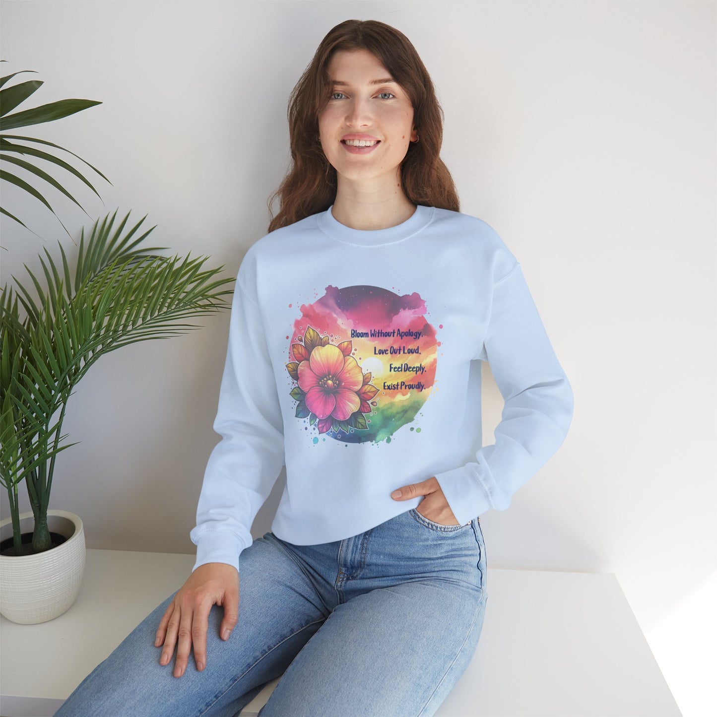 Bloom Without Apology Unisex Crewneck Sweatshirt