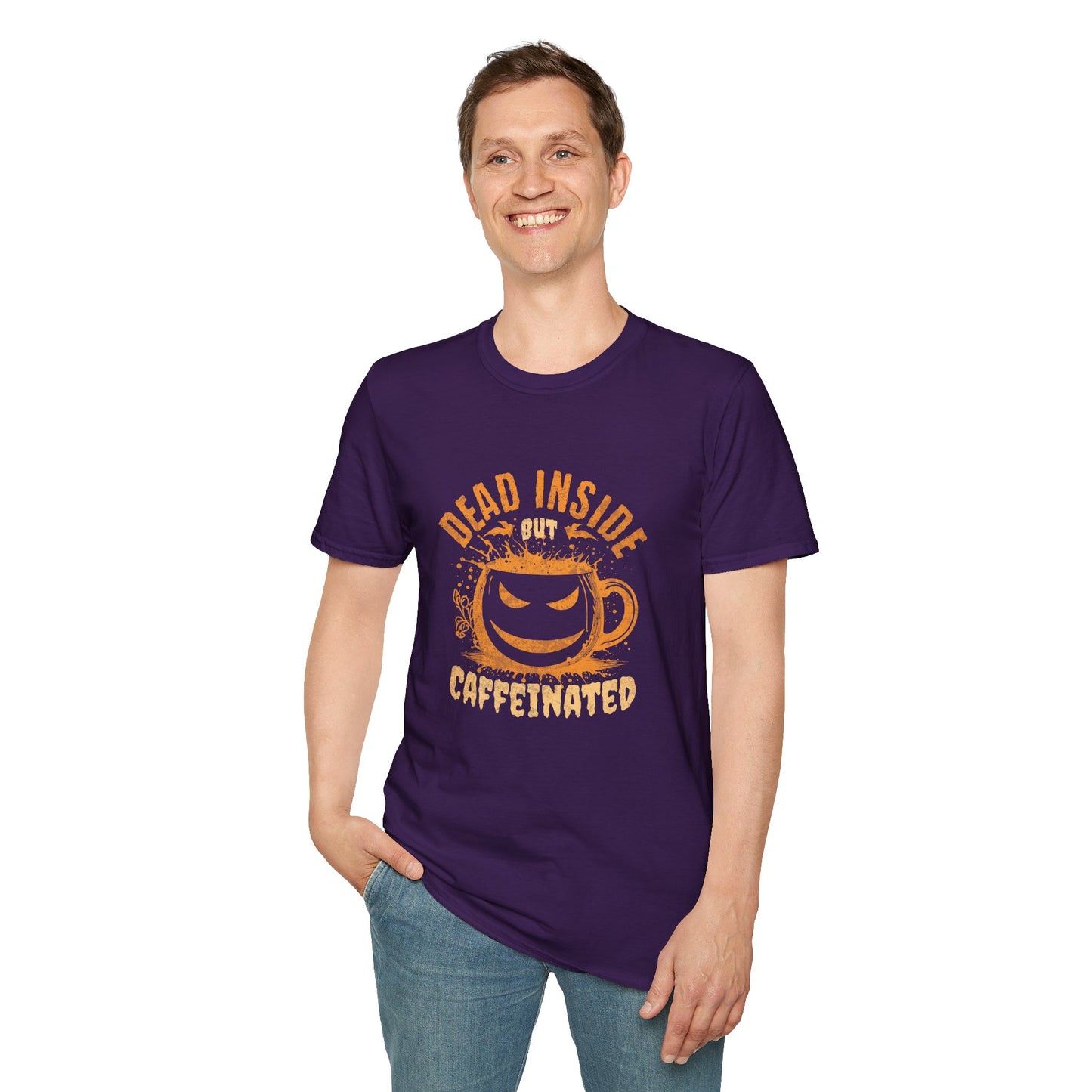 Dead Inside But Caffeinated Unisex Graphic T-Shirt