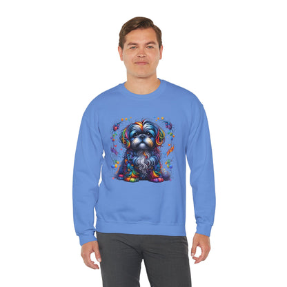 Colorful Shih Tzu Unisex Crewneck Sweatshirt