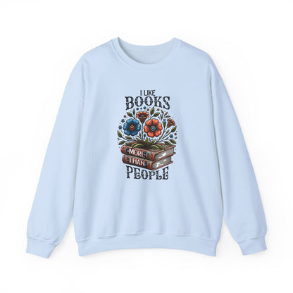 Books More Than People Crewneck Sweatshirt