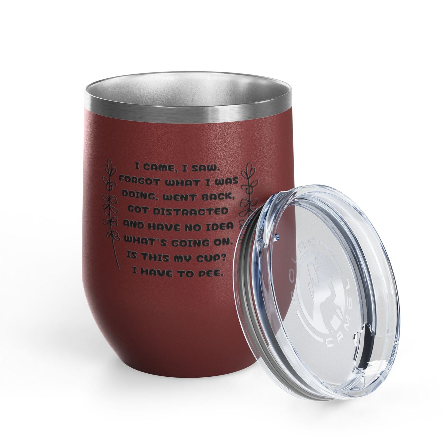 Scatterbrain 12oz Insulated Wine Tumbler