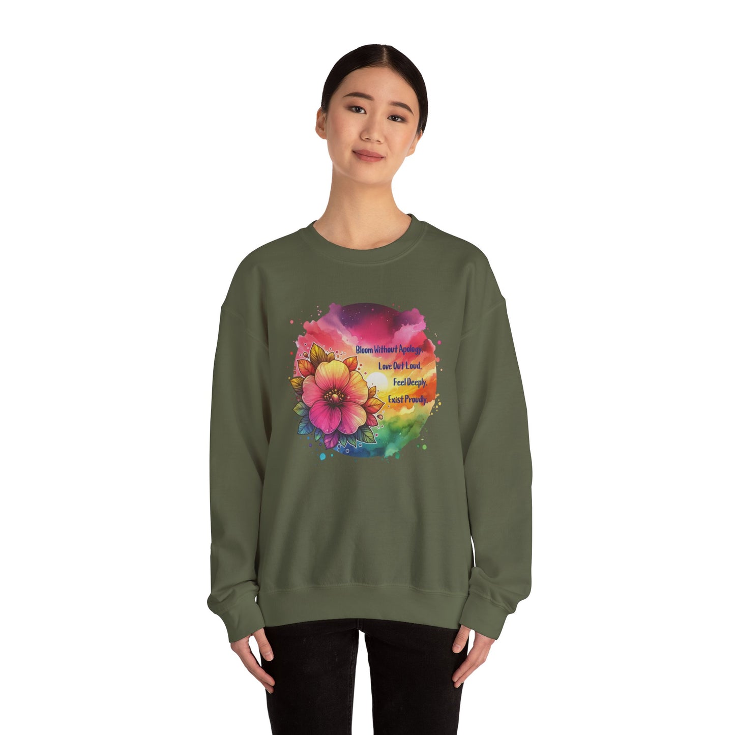 Bloom Without Apology Unisex Crewneck Sweatshirt