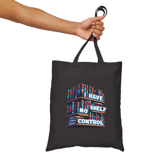 No Shelf Control Cotton Canvas Tote Bag