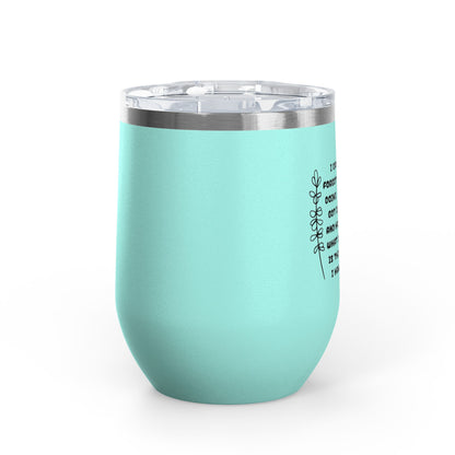 Scatterbrain 12oz Insulated Wine Tumbler