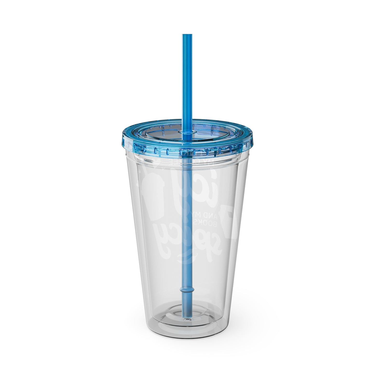 Icy Coffee & Spicy Books 16oz Insulated Tumbler with Straw