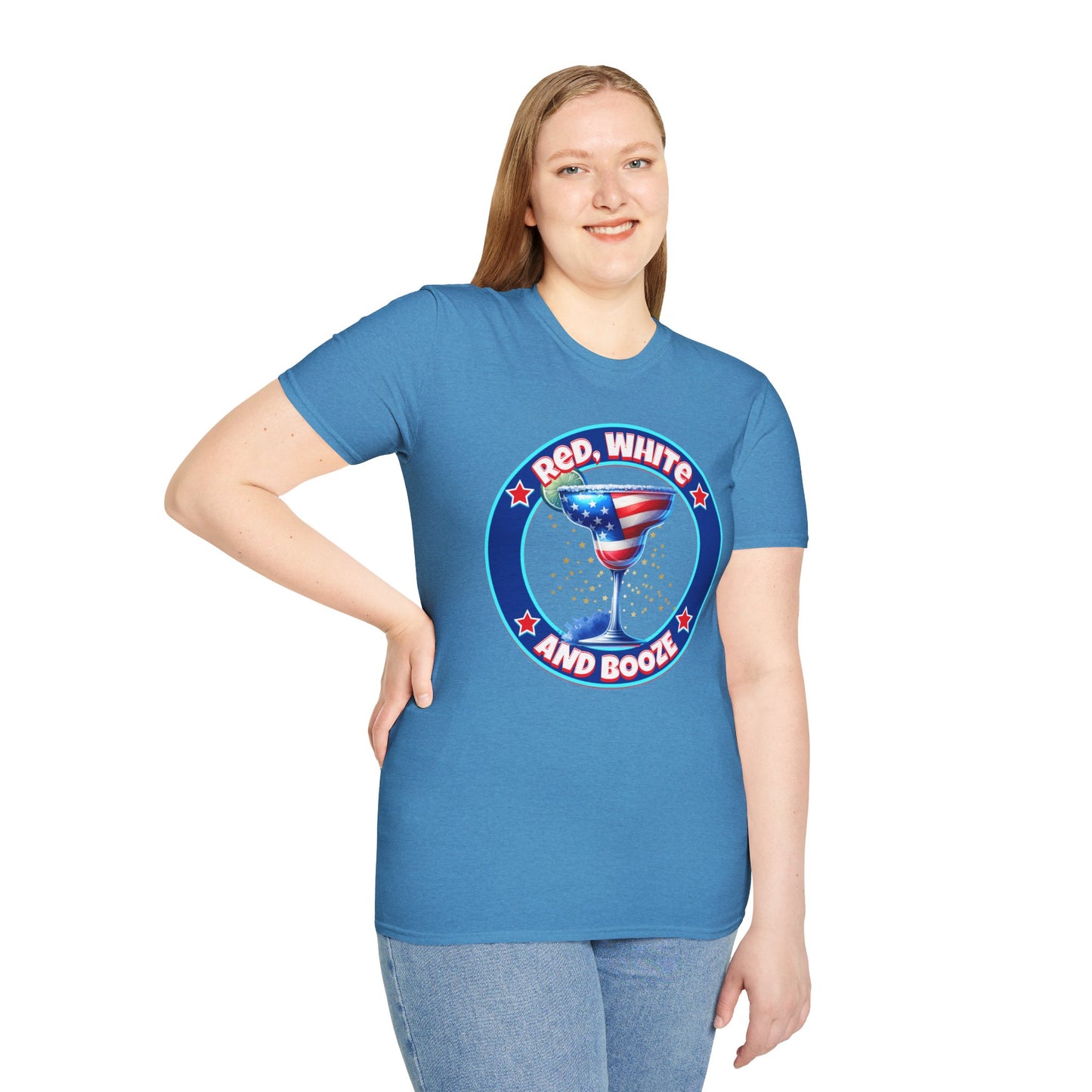 Red, White and Booze Unisex Graphic T-Shirt