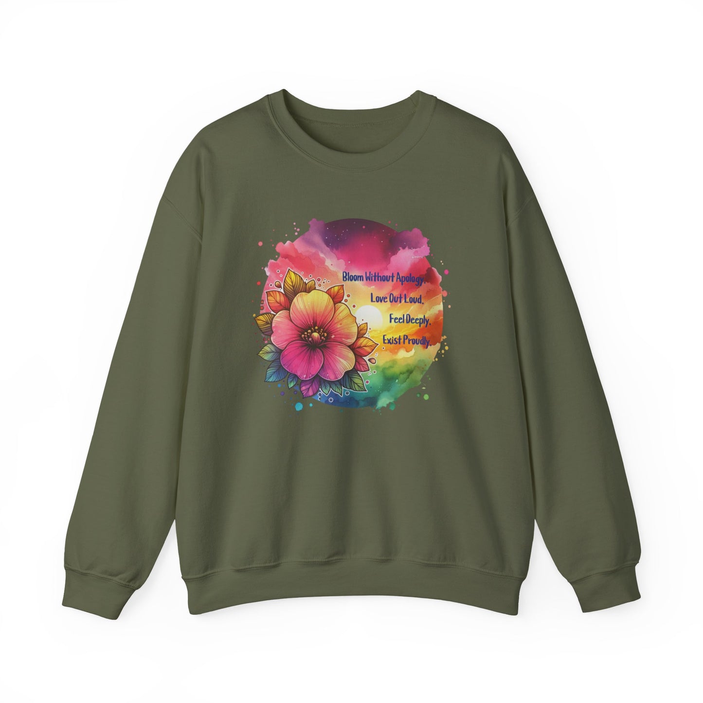 Bloom Without Apology Unisex Crewneck Sweatshirt