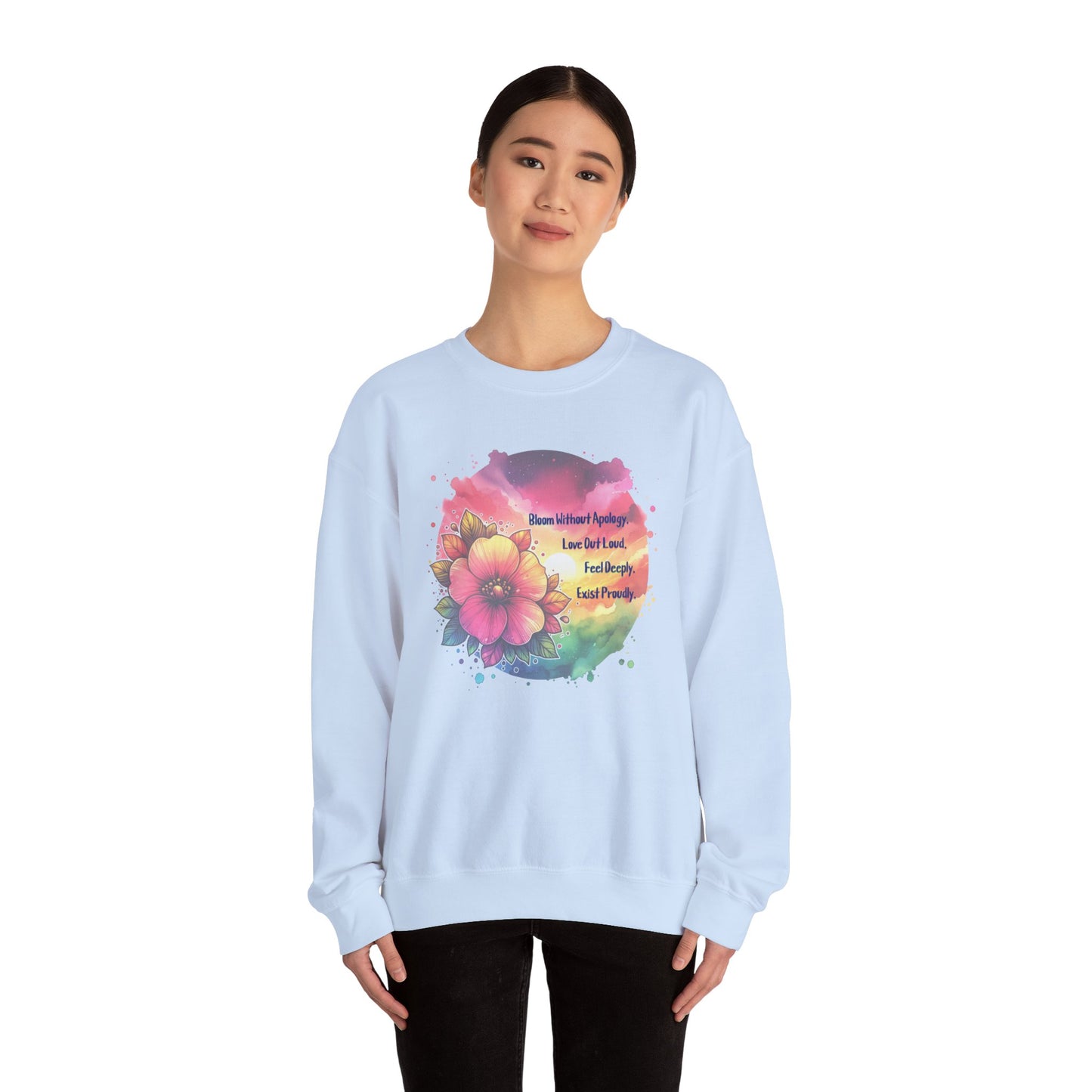 Bloom Without Apology Unisex Crewneck Sweatshirt