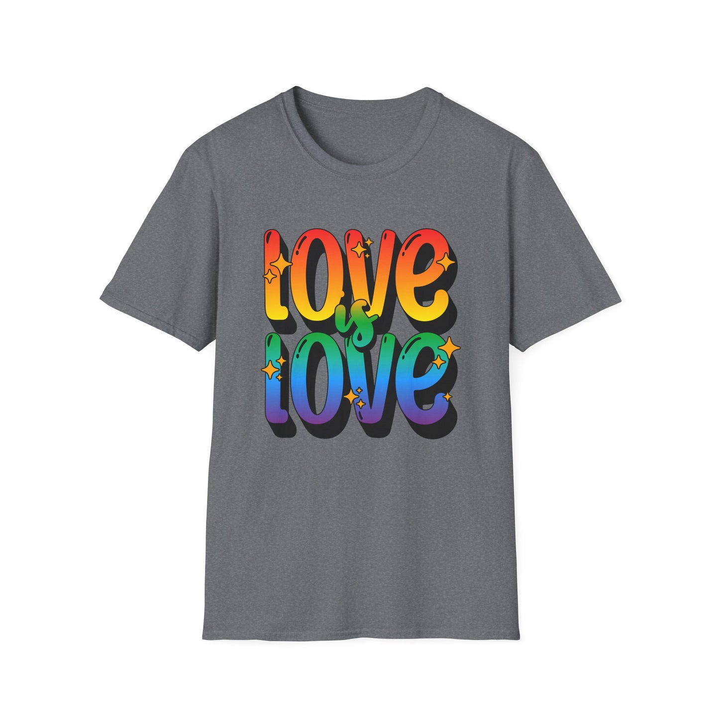 Love is Love Rainbow Unisex Graphic T-Shirt