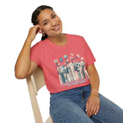 There's No Such Thing as Too Many Books Unisex Graphic T-Shirt