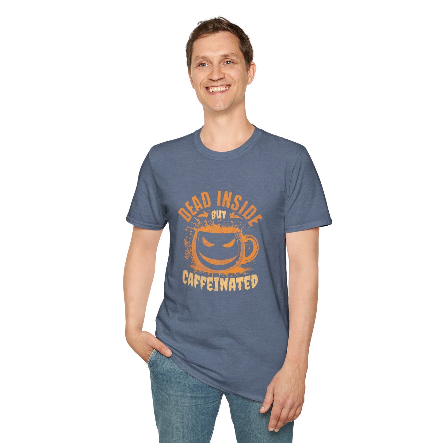 Dead Inside But Caffeinated Unisex Graphic T-Shirt