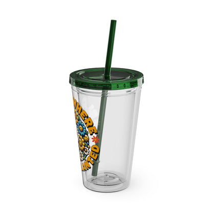 Bloom Where You’re Planted 16oz Insulated Tumbler with Straw