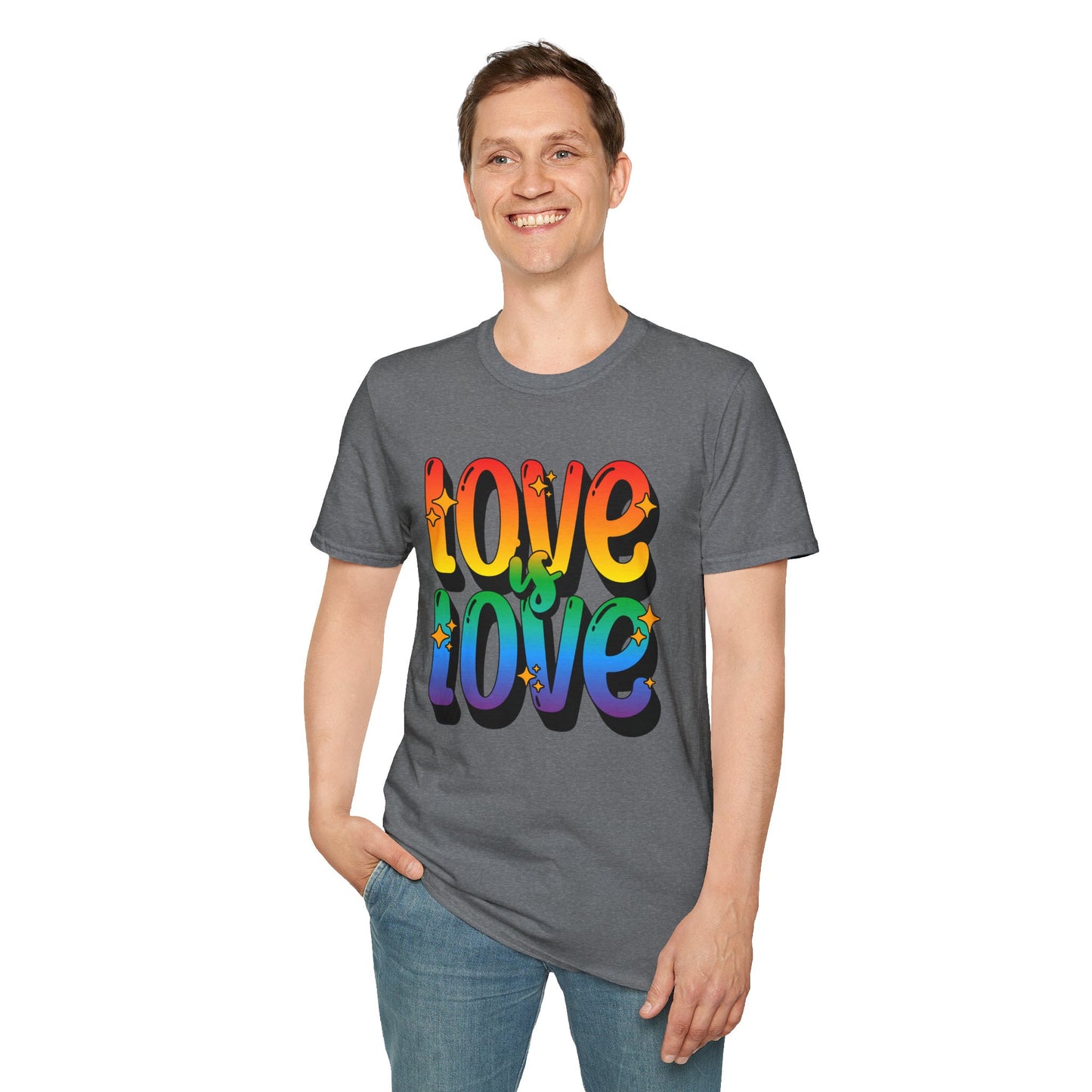 Love is Love Rainbow Unisex Graphic T-Shirt
