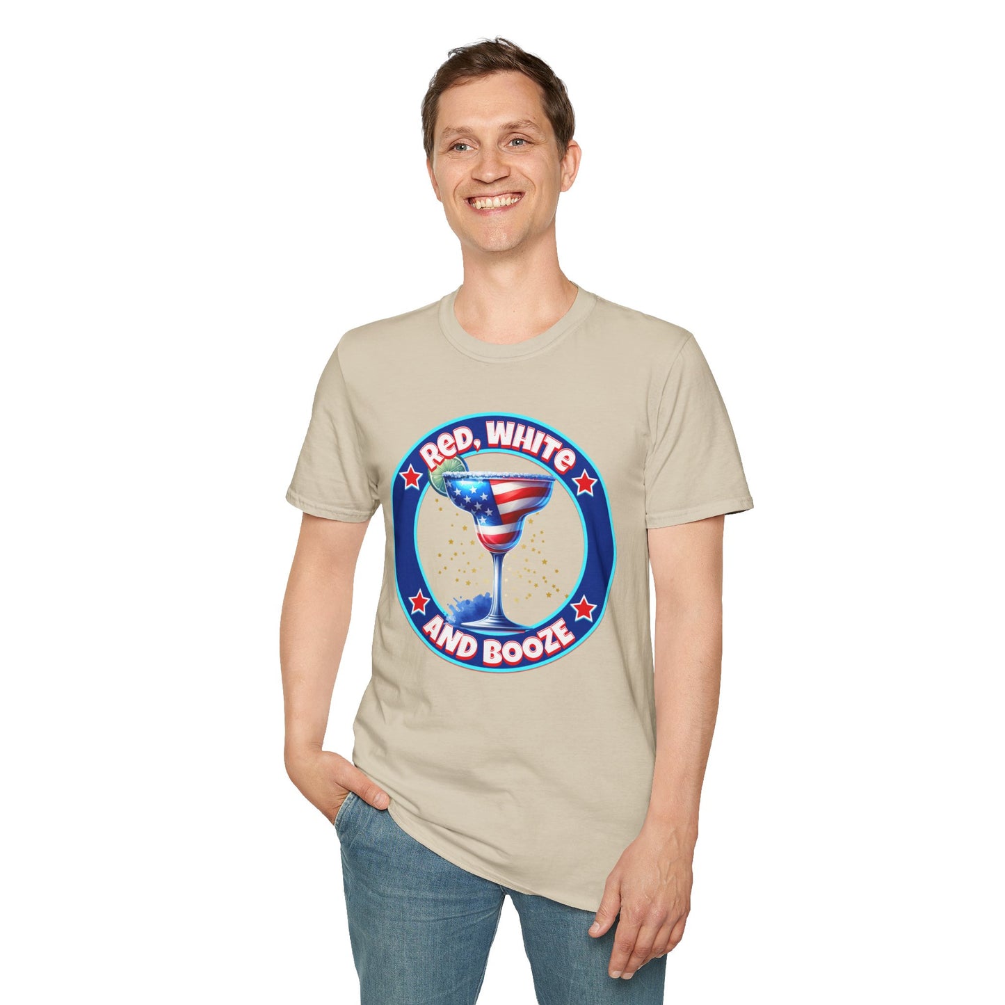 Red, White and Booze Unisex Graphic T-Shirt