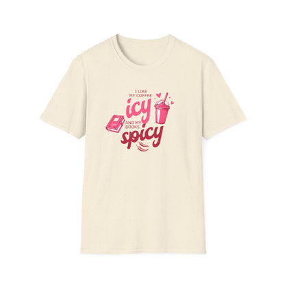 Icy Coffee & Spicy Book Lover Unisex T-Shirt