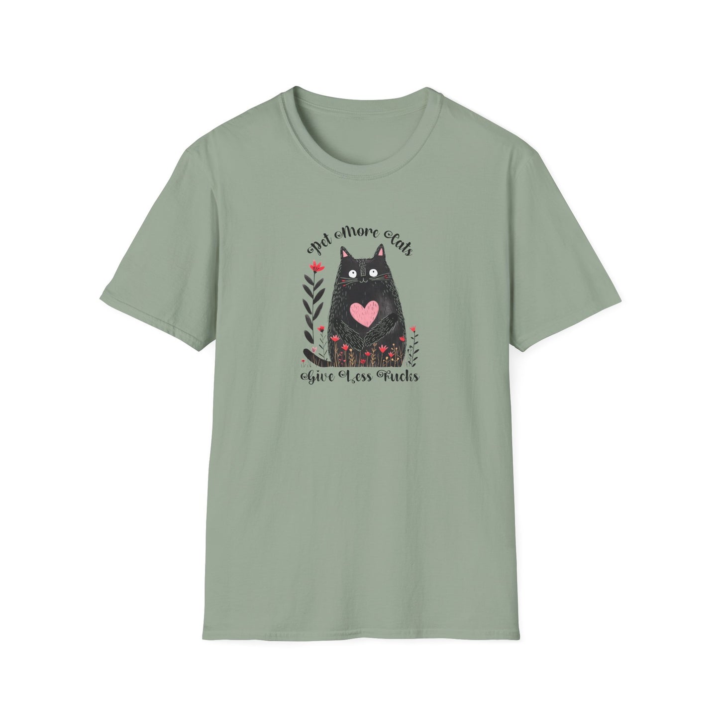 Pet More Cats Give Less F*cks Unisex T-Shirt