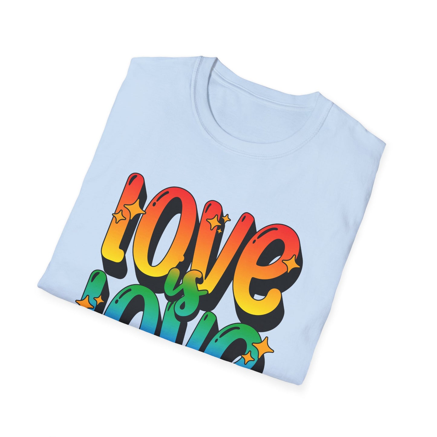Love is Love Rainbow Unisex Graphic T-Shirt