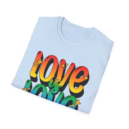 Love is Love Rainbow Unisex Graphic T-Shirt