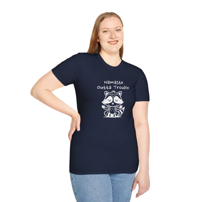 Namaste Outta Trouble Unisex Graphic T-Shirt