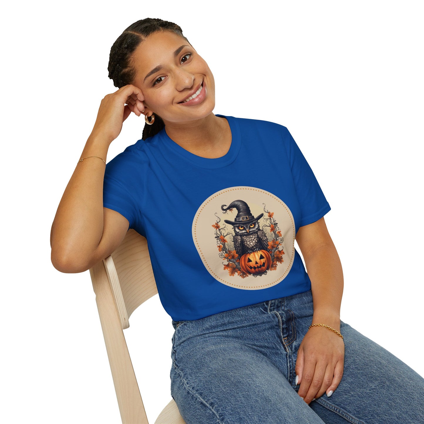 Halloween Owl Unisex Graphic T-Shirt