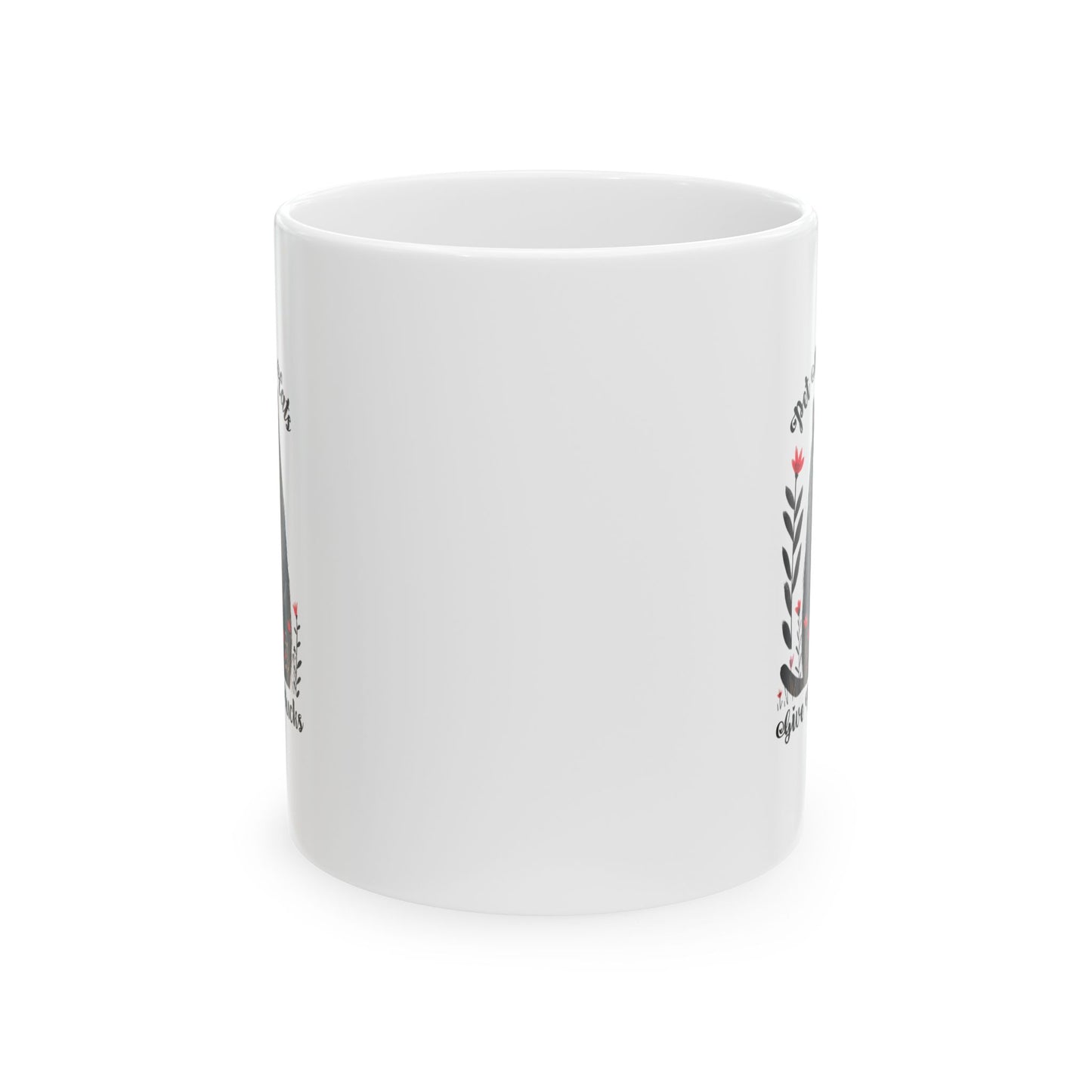 Pet More Cats Give Less F*cks Ceramic Mug